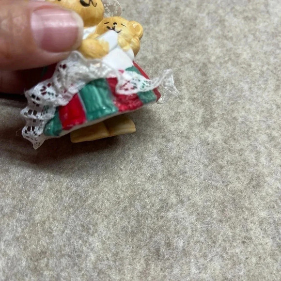 JASCO Caring Critters CHIMERS Porcelain Bell Vintage Christmas Ornament Lot of 4 - Picture 7 of 13